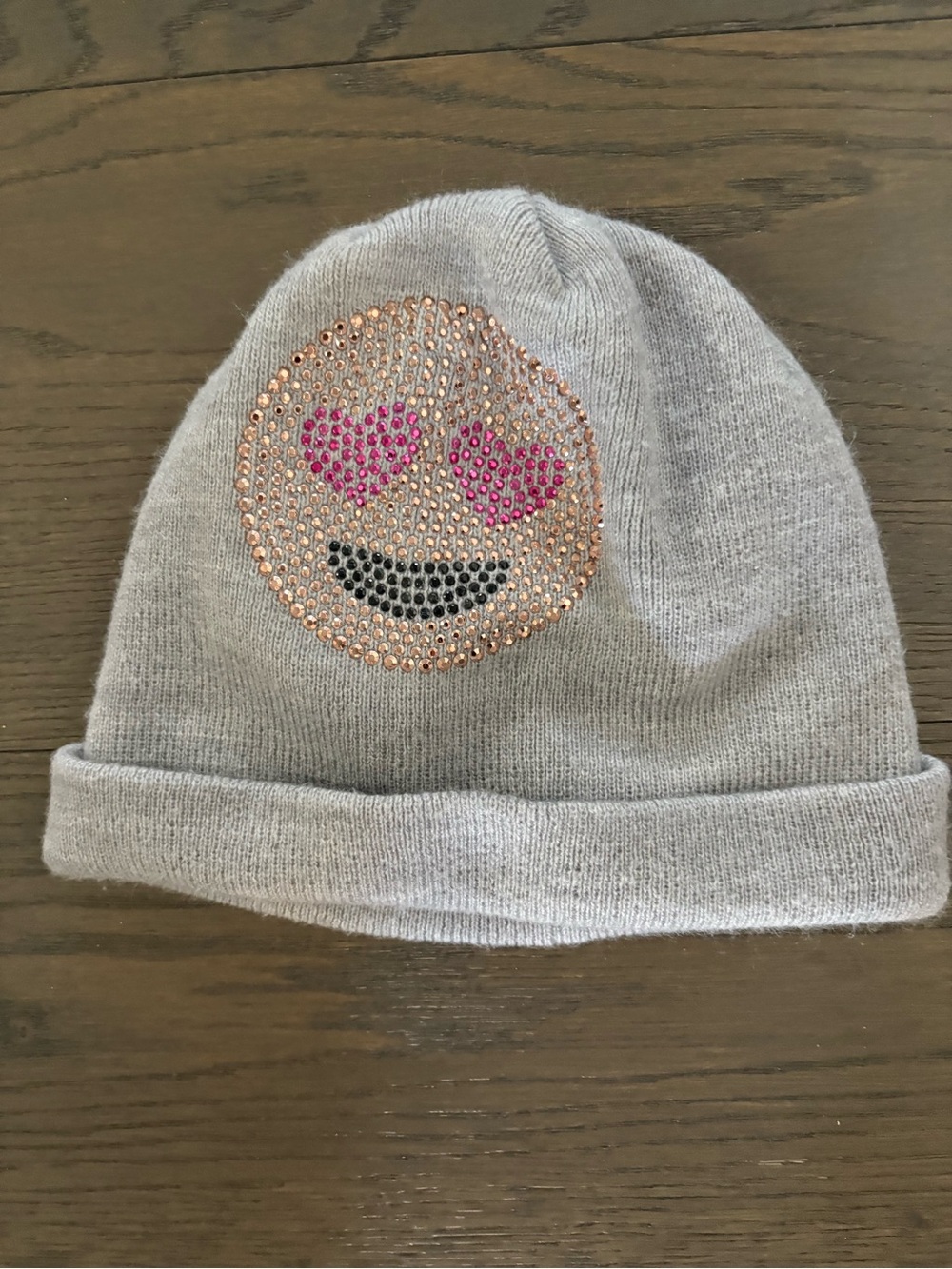 Children’s place girls gray emoji toque NWT